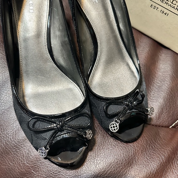 Coach peep toe wedges - Picture 4 of 6